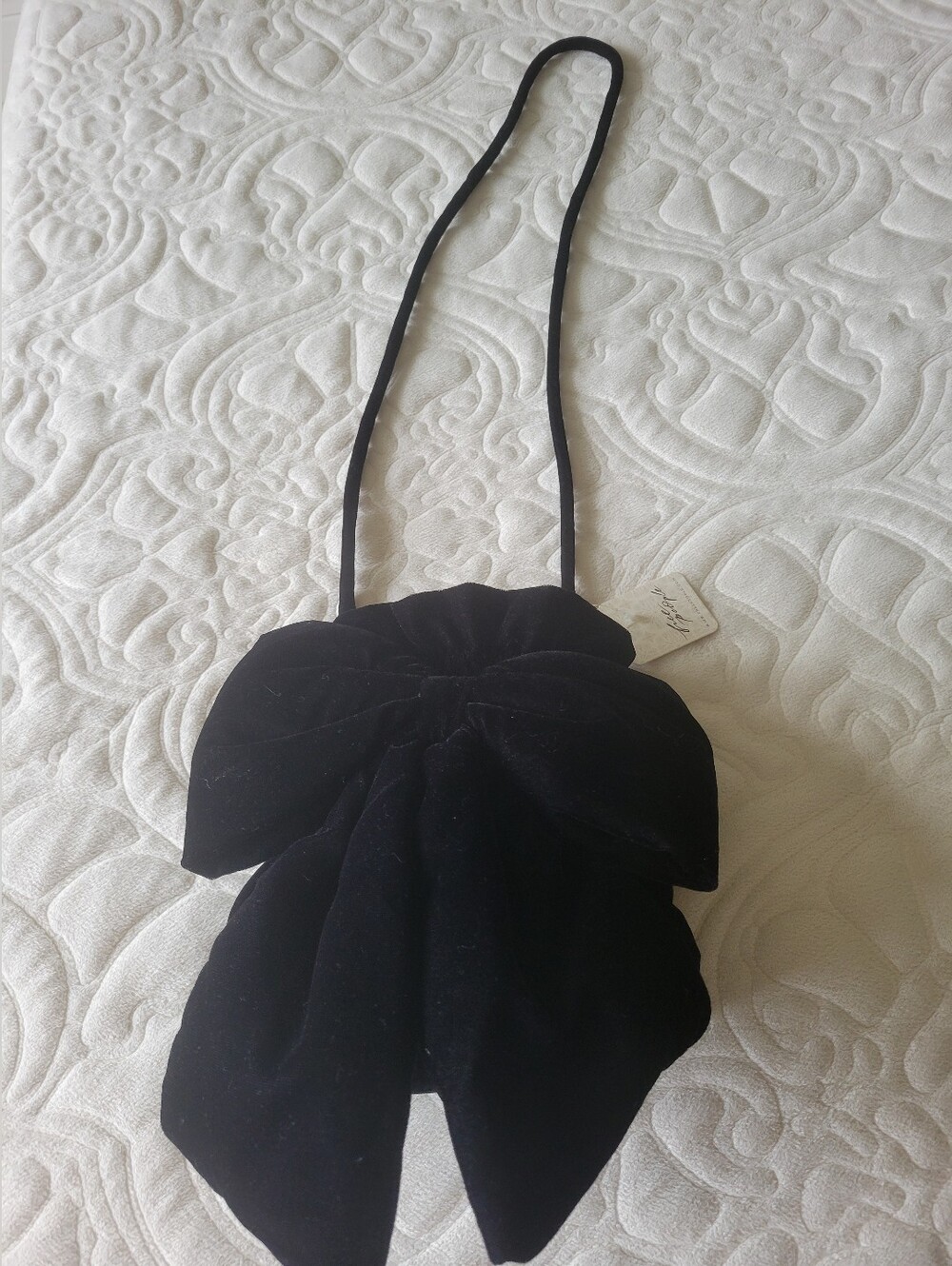 Free People Velvet Bow  Crossbody Bag